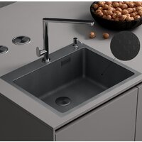 Roxen Snake 560220-60-BS PVD графит/текстурная поверхность (с коландером и дозатором)