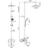 Душевая система  Wisent W72416 - Превью изображения №7 — Интернет-магазин Time-Shop