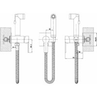 Гигиенический душ Esko SMH06 (черный) - Превью изображения №3 — Интернет-магазин Time-Shop