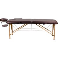 Массажный стол Atlas Sport складной 2-с 60 см деревянный (коричневый) - Превью изображения №2 — Интернет-магазин Time-Shop