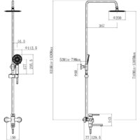 Душевая система  Fashun A52434-17 - Превью изображения №3 — Интернет-магазин Time-Shop