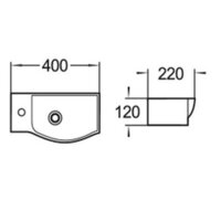 Умывальник WeltWasser AISBACH 7940 MT-BL L - Превью изображения №2 — Интернет-магазин Time-Shop