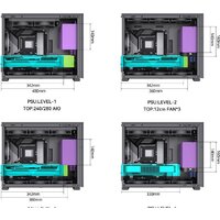Корпус Jonsbo D31 Mesh Screen (черный) - Превью изображения №4 — Интернет-магазин Time-Shop