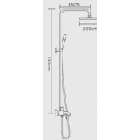 Душевая система  FRAP F2411 - Превью изображения №2 — Интернет-магазин Time-Shop