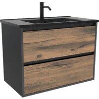 ЗОВ Тумба с умывальником Парма 100 P100LAN0MAMC1B-OL100 (антрацит/аттик)