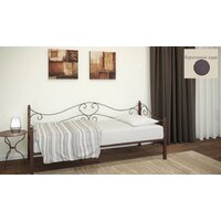 Кровать-тахта Князев Мебель Валенсия 90x200 ВАЯ.90.200.К (коричневый муар) - Превью изображения №2 — Интернет-магазин Time-Shop