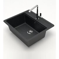 Кухонная мойка Teymi Helmi 57x50 T120107 (черный матовый) - Превью изображения №2 — Интернет-магазин Time-Shop