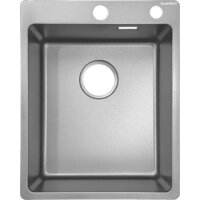 Кухонная мойка GranFest Metal нержавеющая сталь AISI 304 GF-4050 серебро - Превью изображения №2 — Интернет-магазин Time-Shop