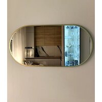 Зеркало EMZE 50x100 с УФ-окантовкой UV.50.100.AUR (золото) - Превью изображения №3 — Интернет-магазин Time-Shop