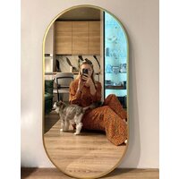 Зеркало EMZE 50x100 с УФ-окантовкой UV.50.100.AUR (золото) - Превью изображения №2 — Интернет-магазин Time-Shop