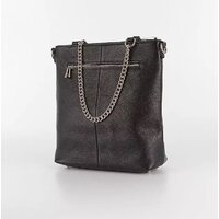 Женская сумка Poshete 845-SR20098OL-BLK (черный) - Превью изображения №2 — Интернет-магазин Time-Shop