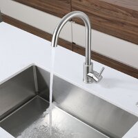 Смеситель GranFest QUARZ GF-Z5410 (нержавеющая сталь) - Превью изображения №2 — Интернет-магазин Time-Shop