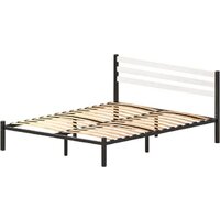 Домаклево Сталь 160x200 (черный/белый)