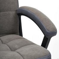 Офисное кресло TetChair Trendy (флок/ткань, серый) - Превью изображения №9 — Интернет-магазин Time-Shop