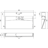 Умывальник Mexen Ava MEX-23018001 - Превью изображения №6 — Интернет-магазин Time-Shop