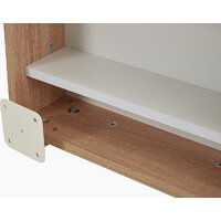 Тумба для обуви Трия Тип 16 с зеркалом (дуб сонома/белая шагрень) - Превью изображения №9 — Интернет-магазин Time-Shop