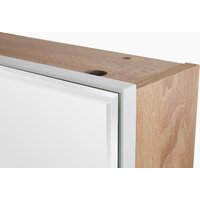 Тумба для обуви Трия Тип 16 с зеркалом (дуб сонома/белая шагрень) - Превью изображения №6 — Интернет-магазин Time-Shop