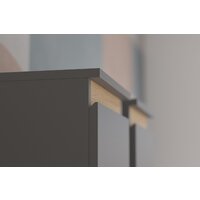 Горка НК-Мебель Bruno М18 71957708 (серый графит/дуб вотан) - Превью изображения №4 — Интернет-магазин Time-Shop