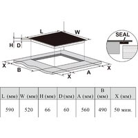 Варочная панель Haier HHX-Y64SVVB - Превью изображения №8 — Интернет-магазин Time-Shop
