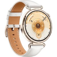 Умные часы Huawei Watch GT 6 41 мм (золотистый, с белым кожаным ремешком, международная версия) - Превью изображения №3 — Интернет-магазин Time-Shop