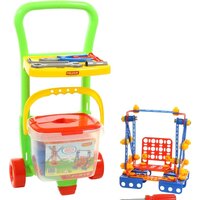 Конструктор Полесье 54401 Тележка Caddie с конструктором Изобретатель. Набор №542 - Превью изображения №4 — Интернет-магазин Time-Shop