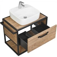  Акватон Тумба с умывальником Лофт Фабрик 65 1A2423K2LTDY0 - Превью изображения №4 — Интернет-магазин Time-Shop