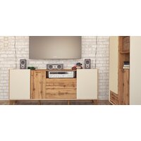 Тумба Неман мебель Сканди МН-036-02 (дуб вотан-белый) - Превью изображения №5 — Интернет-магазин Time-Shop