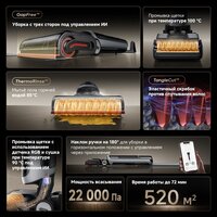 Вертикальный моющий пылесос Dreame H15 Pro Heat wet and dry Vacuum Cleaner (евровилка) - Превью изображения №19 — Интернет-магазин Time-Shop