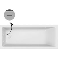Ванна Excellent Marella Slim 170x70 WAEX.MAE.170.070.WHS (c сифоном, без ножек) - Превью изображения №2 — Интернет-магазин Time-Shop