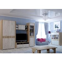 Комод Интерлиния Коламбия КЛ-9 (дуб сонома/дуб белый) - Превью изображения №3 — Интернет-магазин Time-Shop