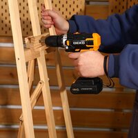 Дрель-шуруповерт Deko Sharker 16V Set 63 083-1041 (с 2-мя АКБ, кейс) - Превью изображения №7 — Интернет-магазин Time-Shop