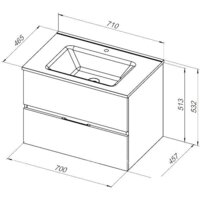  Aquanet Тумба под умывальник Алвита 70 303909 - Превью изображения №9 — Интернет-магазин Time-Shop