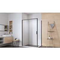 Душевая стенка Aquanet Pleasure Evo 90 AE65-F90-BT (черный анодированный) - Превью изображения №2 — Интернет-магазин Time-Shop