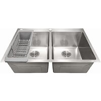 Кухонная мойка Stellar Decor S7850-2S-D (сатин) - Превью изображения №3 — Интернет-магазин Time-Shop
