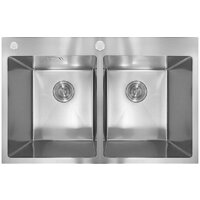 Кухонная мойка Stellar Decor S7850-2S-D (сатин) - Превью изображения №5 — Интернет-магазин Time-Shop