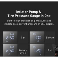 Автомобильный компрессор Baseus Super Mini Inflator Pump CRCQ000001 - Превью изображения №5 — Интернет-магазин Time-Shop