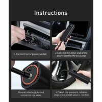 Автомобильный компрессор Baseus Super Mini Inflator Pump CRCQ000001 - Превью изображения №4 — Интернет-магазин Time-Shop