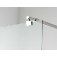 Душевая стенка Saniteco Walk-In SN-W6MC80 (80x200, матовое стекло, хромированный профиль) - Превью изображения №2 — Интернет-магазин Time-Shop