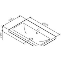 Умывальник AM.PM X-Joy M85AWCC0802WG - Превью изображения №5 — Интернет-магазин Time-Shop