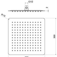 Душевая лейка Aquatek AQ2074MB - Превью изображения №3 — Интернет-магазин Time-Shop