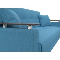 Диван Лига диванов Сенатор 121574 (рогожка Амур, голубой) - Превью изображения №3 — Интернет-магазин Time-Shop