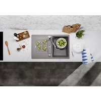 Кухонная мойка Blanco Zia 45 S 527382 (вулканический серый, клапан-автомат) - Превью изображения №7 — Интернет-магазин Time-Shop