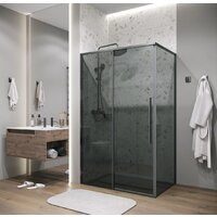 Душевая стенка Grossman Galaxy 80x195 200.K33.01.80.42.10 (графит сатин/стекло тонированное) - Превью изображения №6 — Интернет-магазин Time-Shop