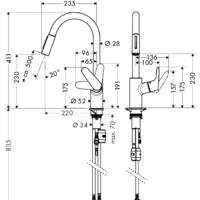 Смеситель Hansgrohe Focus 31815000 - Превью изображения №3 — Интернет-магазин Time-Shop