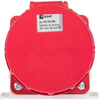 Розетка промышленная EKF PS-145-125-380 - Превью изображения №3 — Интернет-магазин Time-Shop