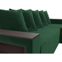 Угловой диван Лига диванов Дубай лайт правый 114150 (велюр зеленый) - Превью изображения №9 — Интернет-магазин Time-Shop