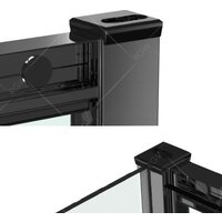 Душевой уголок RGW CL-48B (CL-14B + Z-050-1B) 32094805-014 150x100 (черный/прозрачное стекло) - Превью изображения №3 — Интернет-магазин Time-Shop