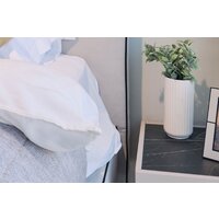 Тумба Ангстрем Милагро спальня МИ-300.10 (Д1, кашемир серый/камень пьетра/черный графит) - Превью изображения №8 — Интернет-магазин Time-Shop