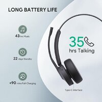Офисная гарнитура Yealink BH70 Mono UC USB-A - Превью изображения №4 — Интернет-магазин Time-Shop