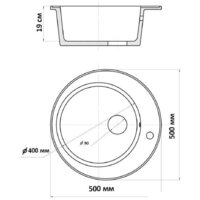 Кухонная мойка Wisent 510-25WR (с сифоном GER013) - Превью изображения №11 — Интернет-магазин Time-Shop